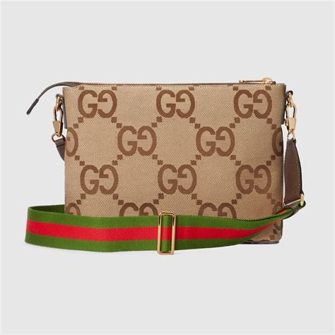 gucci messenger bag jumbo gg|Messenger bag with interlocking g.